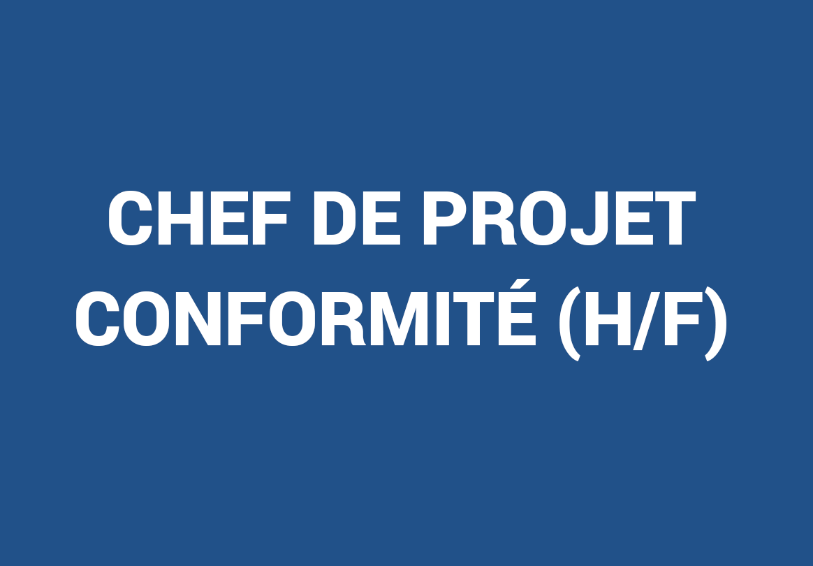 Chef De Projet Conformité (H/F) – Paris